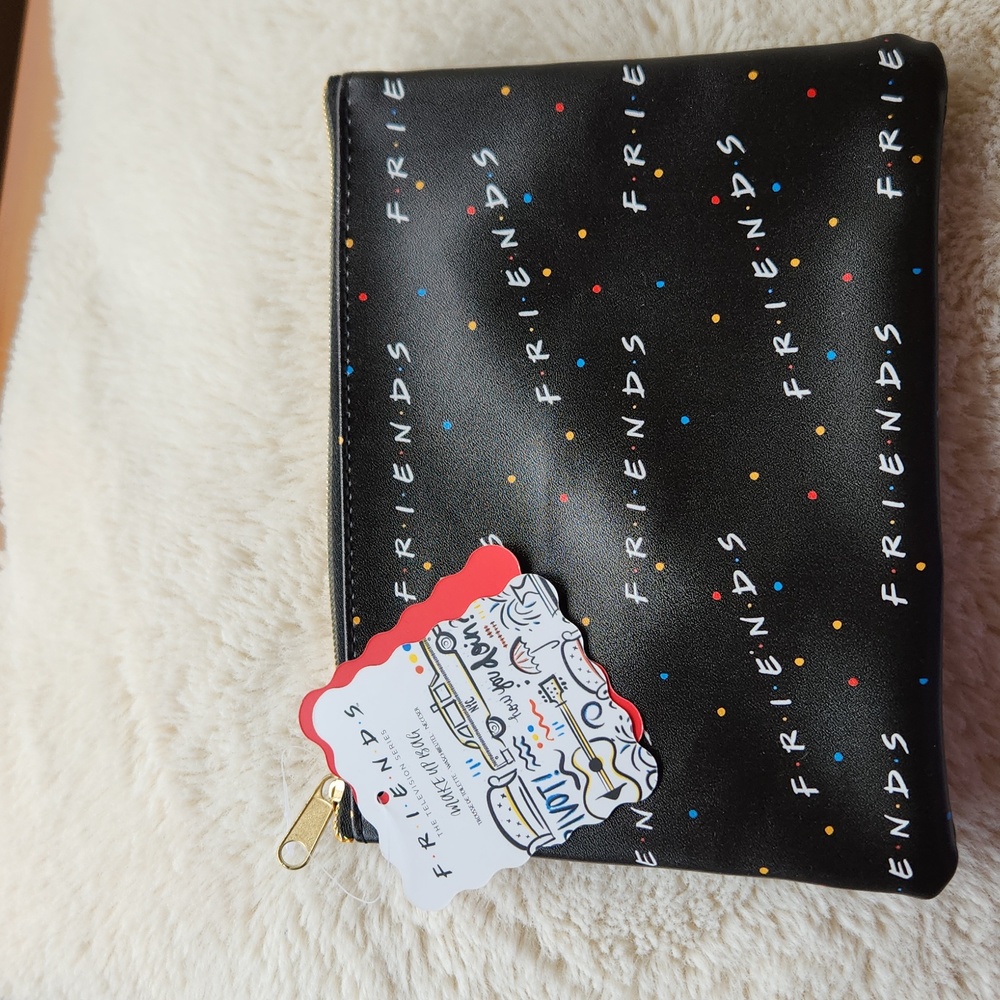 Nwt- FRIENDS Makeup bag 8"×6"